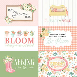 Carta Bella Here Comes Spring 12X12 6X4 Journaling Cards