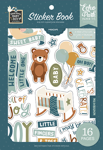 Echo Park Special Delivery Baby Boy Sticker Book