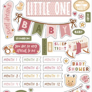 Echo Park Special Delivery Baby Girl 6X13 Chipboard Phrases