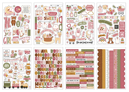 Echo Park Special Delivery Baby Girl Sticker Book