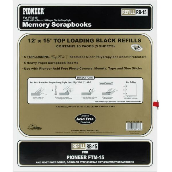 PIONEER 12X15 REFILL BLACK