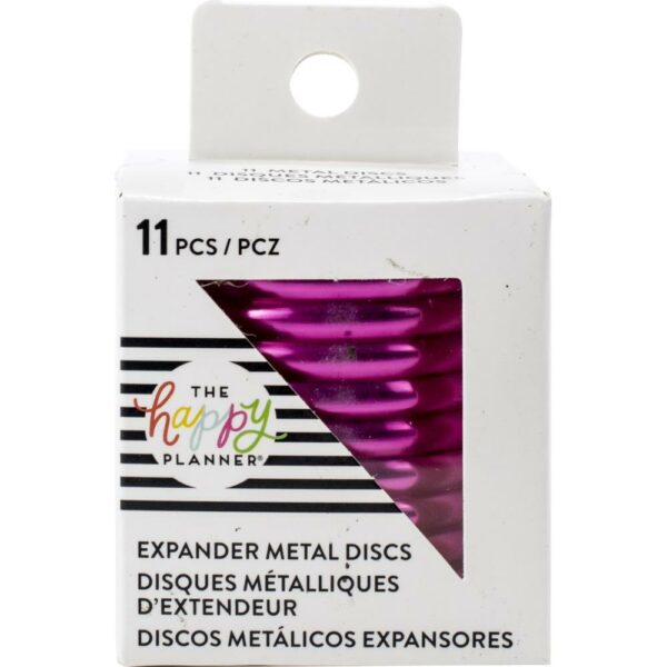 HAPPY PLANNER EXPANDER DISCS HOT PINK