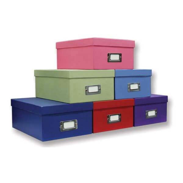 PIONEER PHOTO STORAGE BOX COLORED