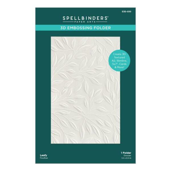 SPELLBINDERS LEAFY 3D EMBOSSING FOLDER