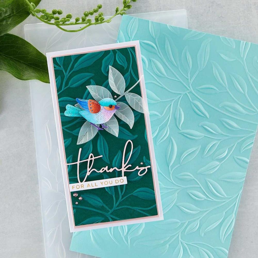 SPELLBINDERS LEAFY 3D EMBOSSING FOLDER