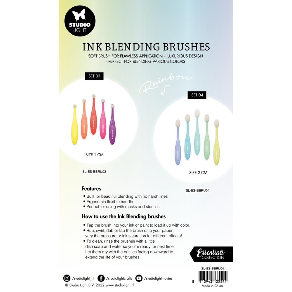 STUDIO LIGHT INK BLENDING BRUSHES SET 04