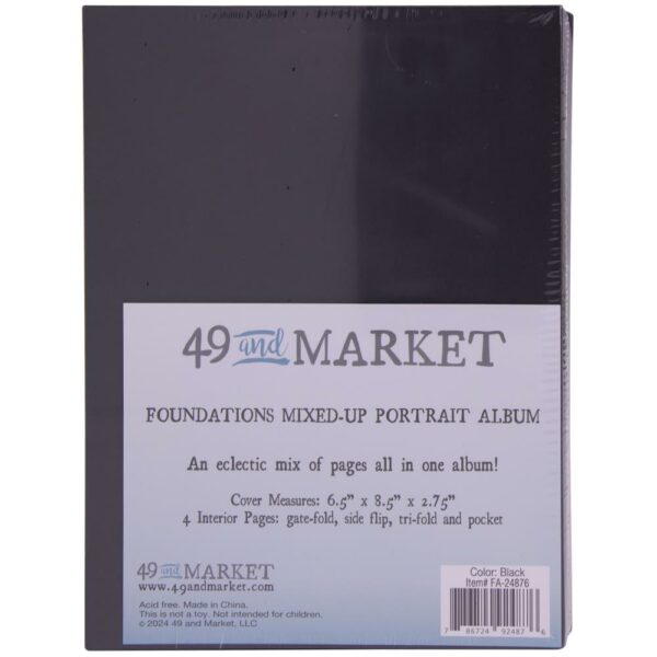 49 & MARKET FOUNDATIONS MIXED-UP PORTRAIT BLACK