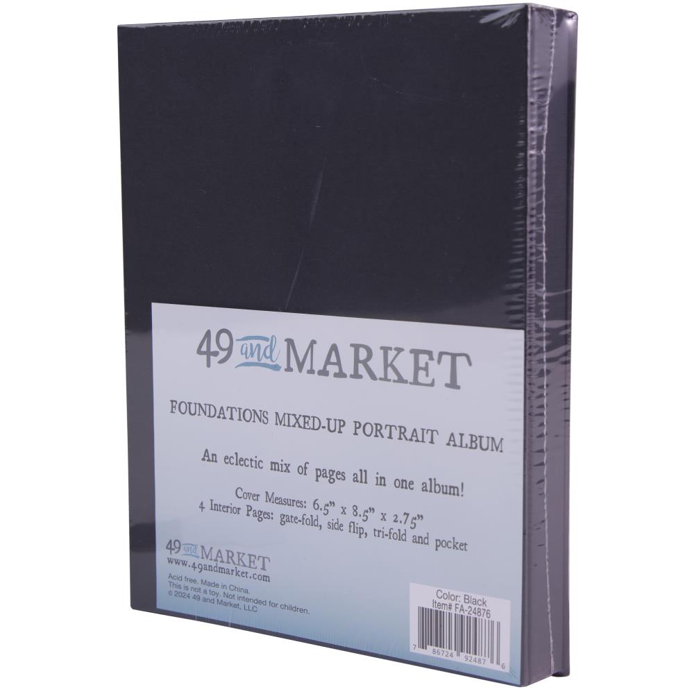 49 & MARKET FOUNDATIONS MIXED-UP PORTRAIT BLACK