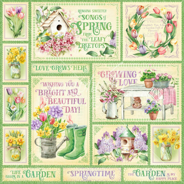 Graphic 45 Grow With Love 12X12 Bright Beautiful Day