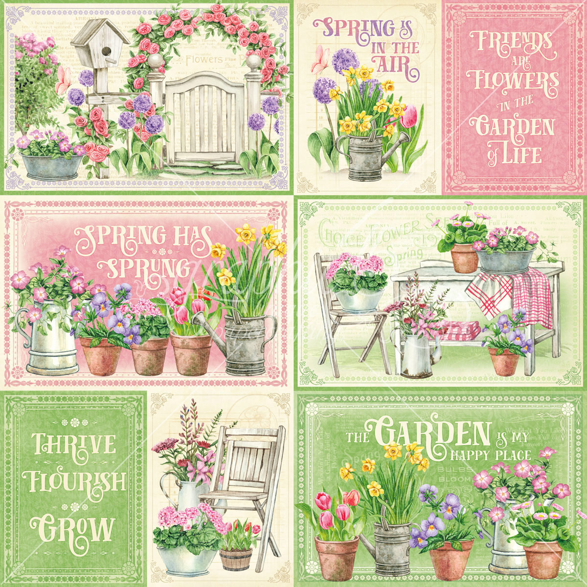 Graphic 45 Grow With Love 12X12 Friends and Flowers