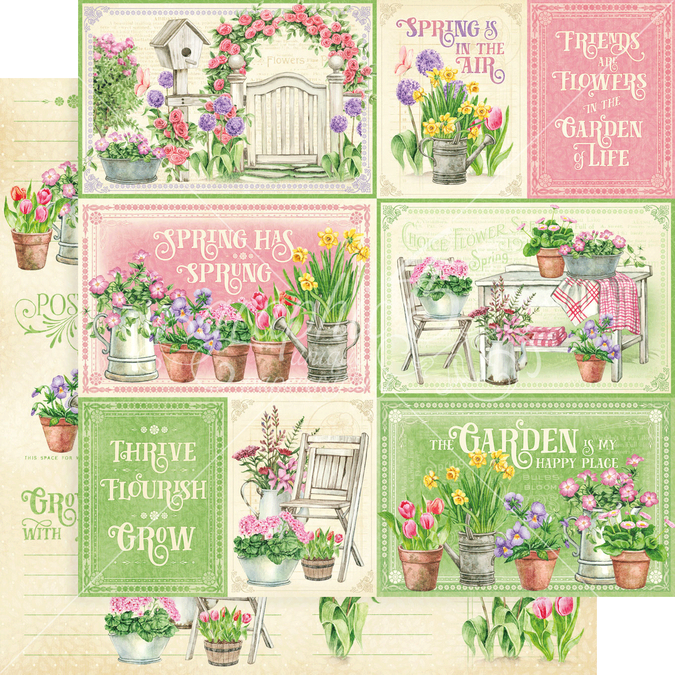 Graphic 45 Grow With Love 12X12 Friends and Flowers