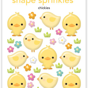 Doodlebug Chickies Shape Sprinkles