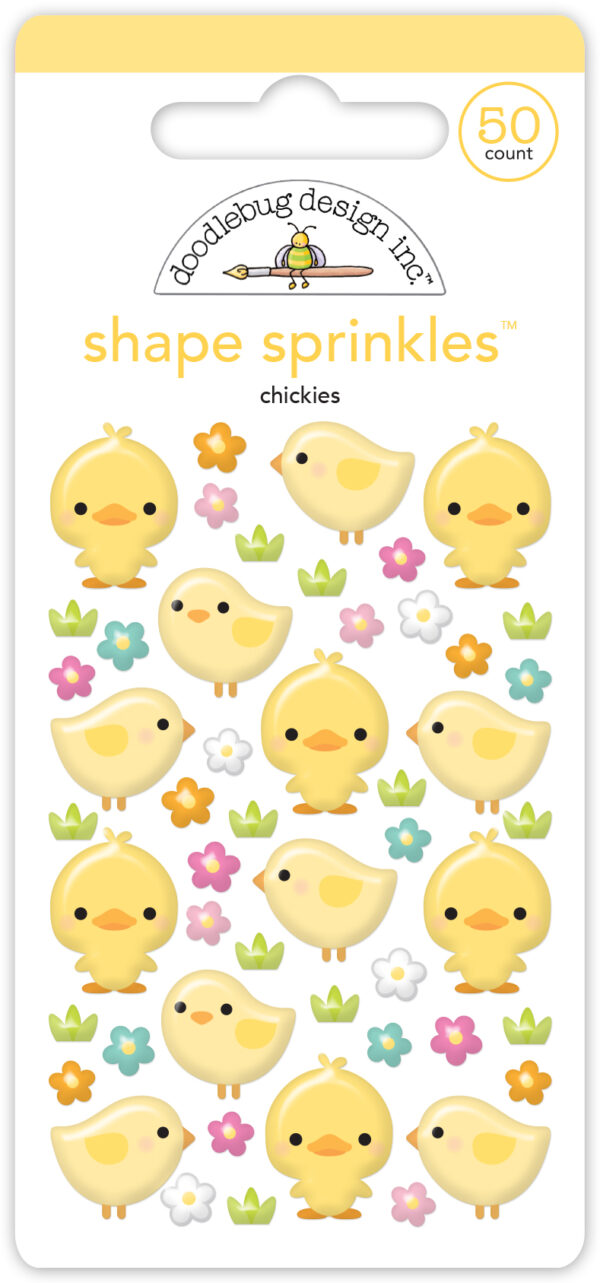 Doodlebug Chickies Shape Sprinkles