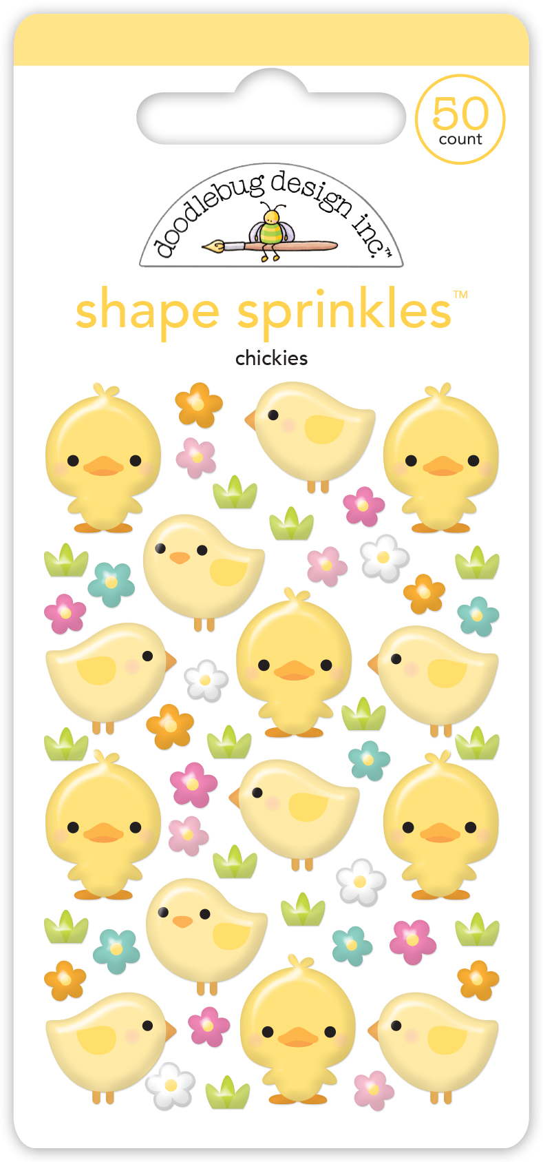 Doodlebug Chickies Shape Sprinkles