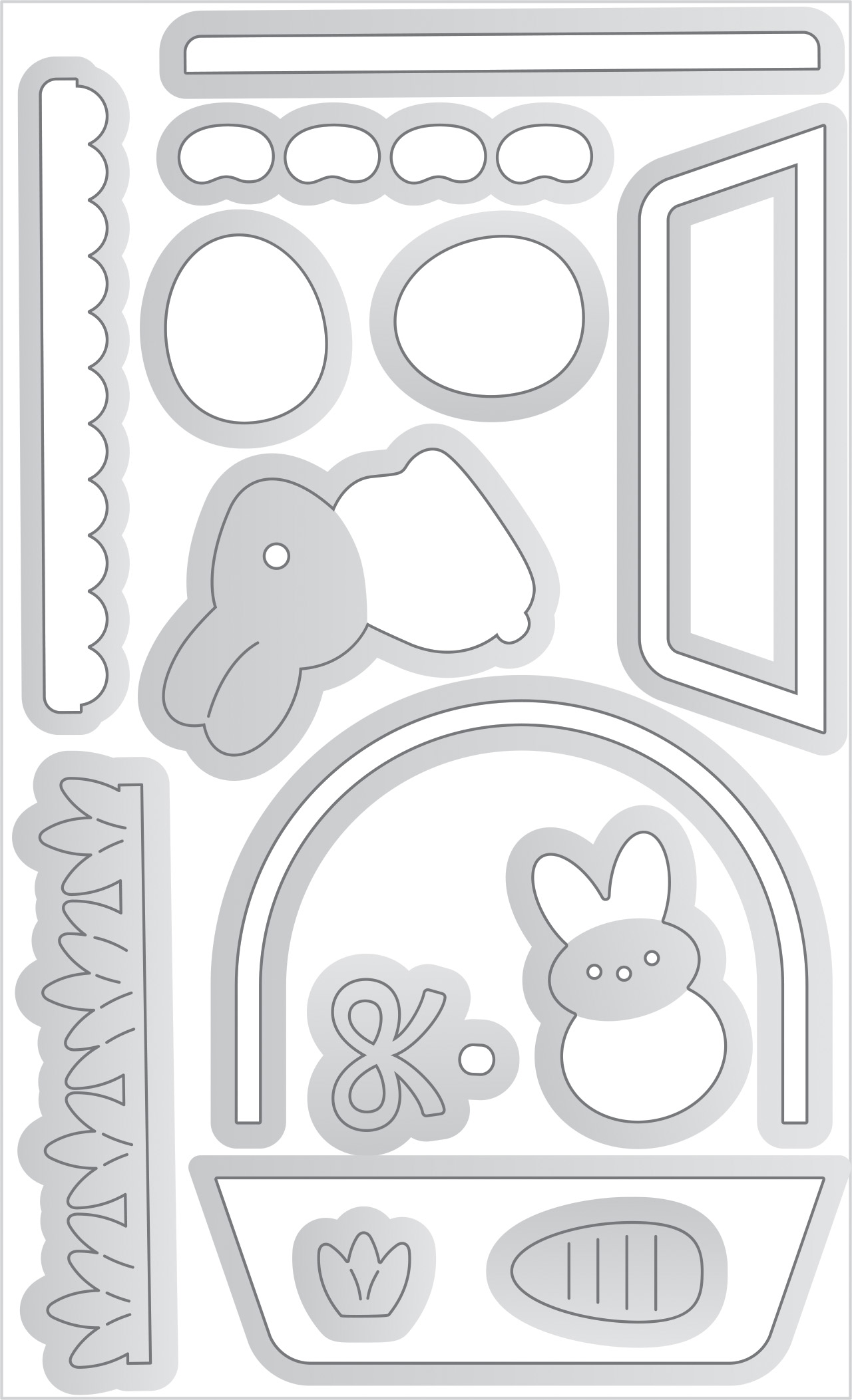 Doodlebug Bunny Basket Doodle Cuts