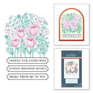 Spellbinders Blooming Garden Press Plates From the Betterpress Place & Press Registration Collection