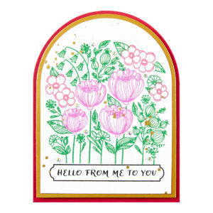 Spellbinders Blooming Garden Press Plates From the Betterpress Place & Press Registration Collection