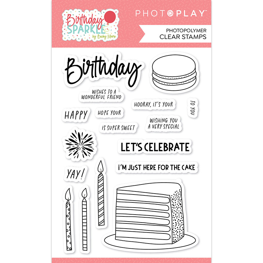 Photo Play Birthday Sparkle Stamps