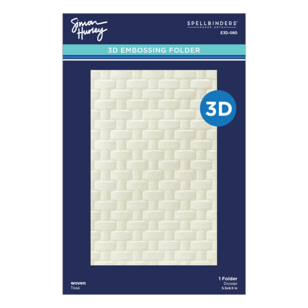 Spellbinders Woven 3D Embossing Folder From the Spring Sampler Collection By Simony Hurley