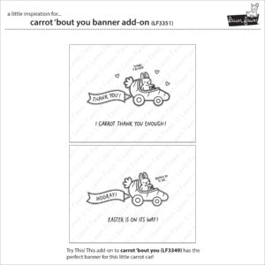 Lawn Fawn Stamp Carrot 'Bout You Banner Add-on