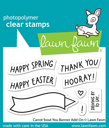 Lawn Fawn Stamp Carrot 'Bout You Banner Add-on