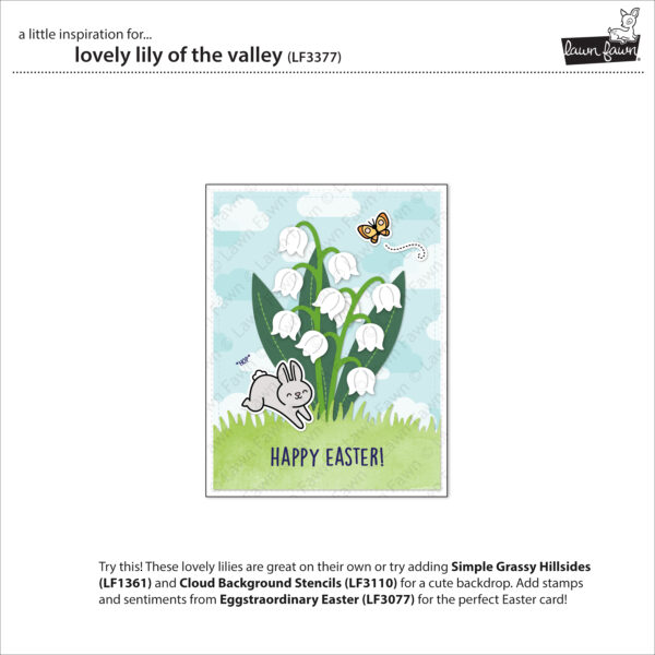 Lawn Fawn Die Lovely Lily of the Valley