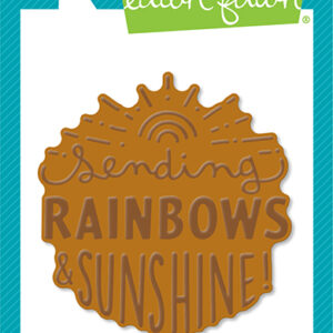 Lawn Fawn Hot Foil Foiled Sentiments: Sending Rainbows