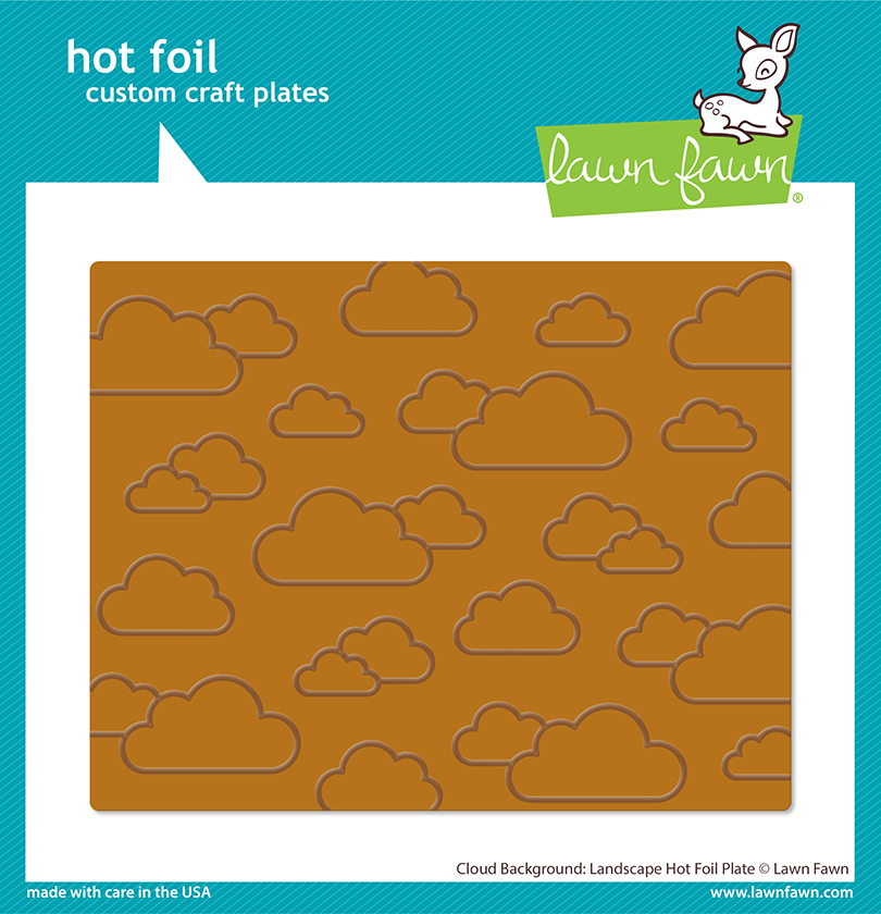 Lawn Fawn Hot Foil Cloud Background: Landscape