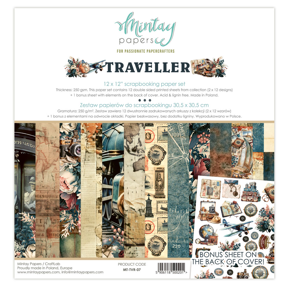 Mintay Traveller 12 X 12 Collection Kit