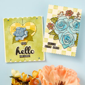 Spellbinders Vintage Florals Etched Dies From the From the Garden Collection By Wendy Vecchi