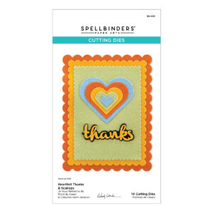 Spellbinders Heartfelt Thanks & Scallops Etched Dies From the From the Garden Collection By Wendy Vecchi