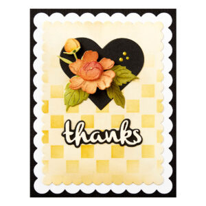 Spellbinders Heartfelt Thanks & Scallops Etched Dies From the From the Garden Collection By Wendy Vecchi