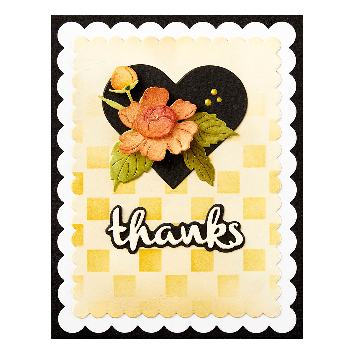 Spellbinders Heartfelt Thanks & Scallops Etched Dies From the From the Garden Collection By Wendy Vecchi