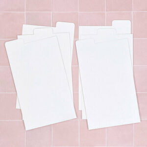 SQUIRREL & VINE WHITE TABBED DIVIDERS