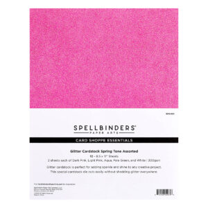 Spellbinders Spring Tones Glitter Cardstock - 10 Pack