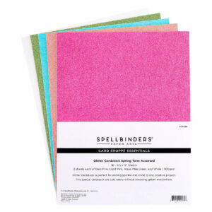 Spellbinders Spring Tones Glitter Cardstock - 10 Pack