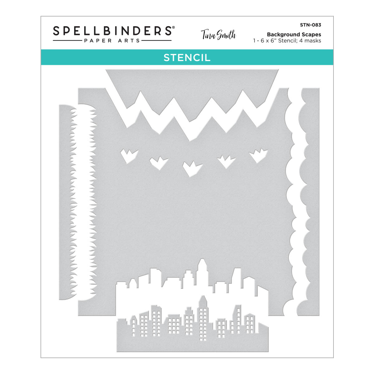 Spellbinders Background Scapes Stencils From the Windows With A View Collection By Tina Smith