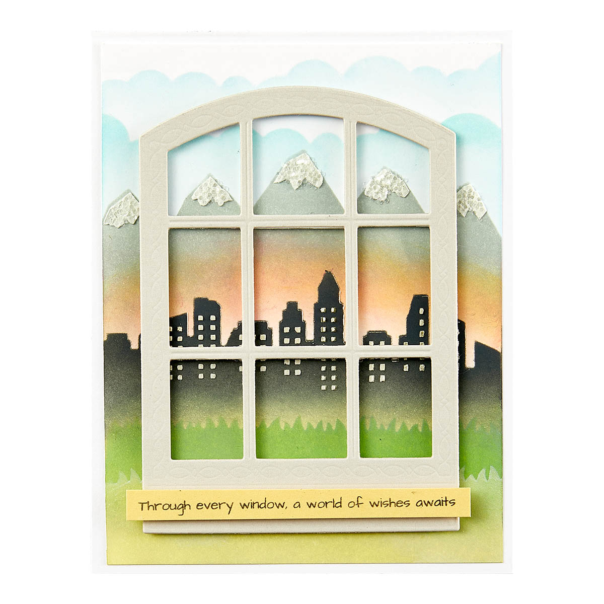 Spellbinders Background Scapes Stencils From the Windows With A View Collection By Tina Smith