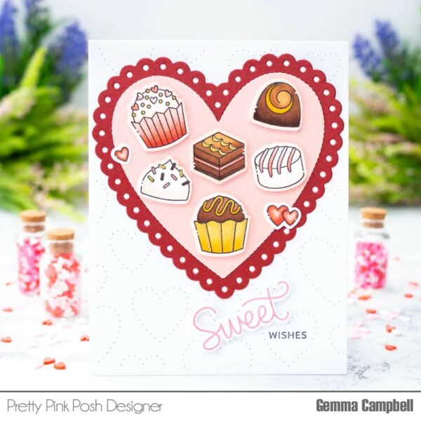 PRETTY PINK POSH STAMP SWEET CHOCOLATES