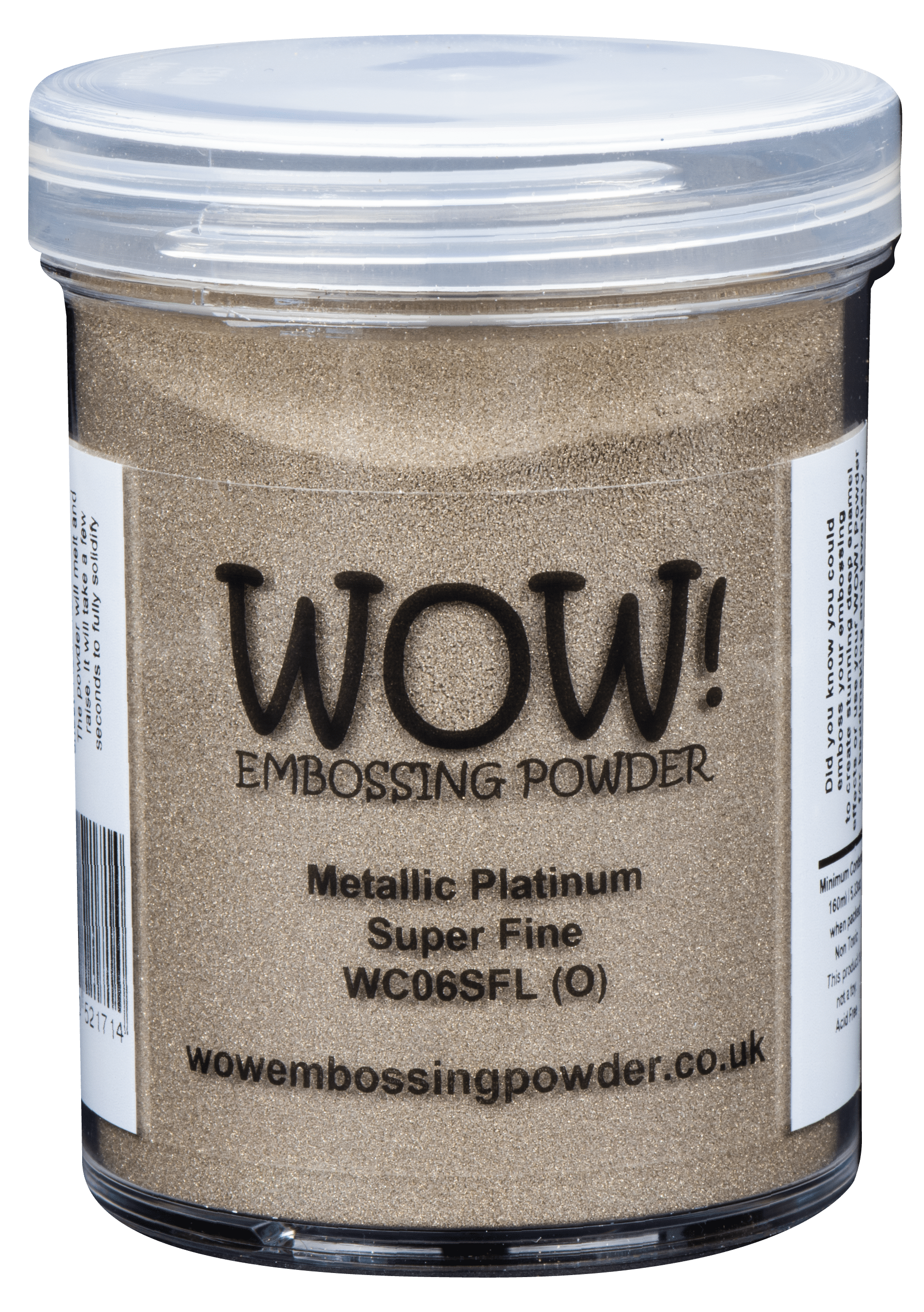 Wow Embossing Powder Platinum Super Fine