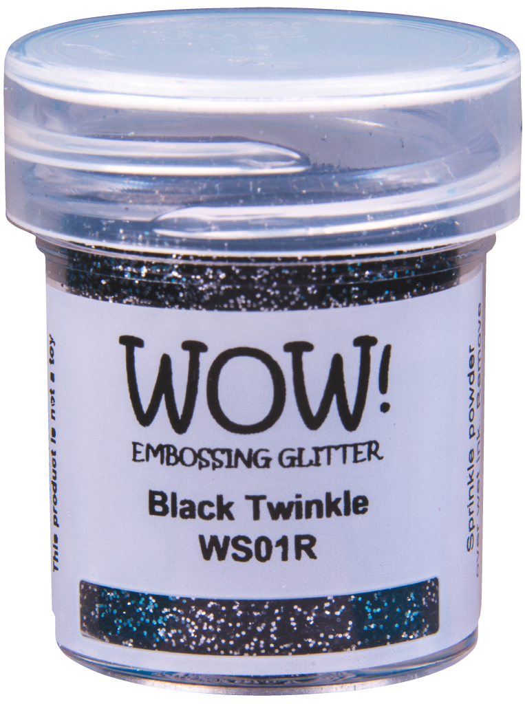 Wow Embossing Powder Black Twinkle Regular