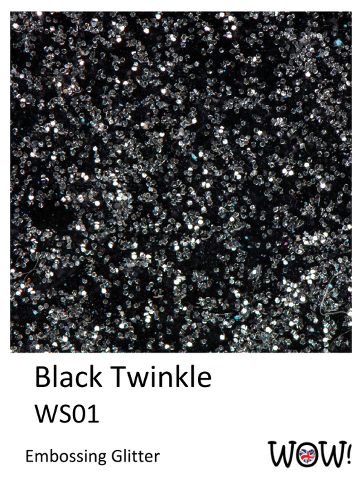 Wow Embossing Powder Black Twinkle Regular