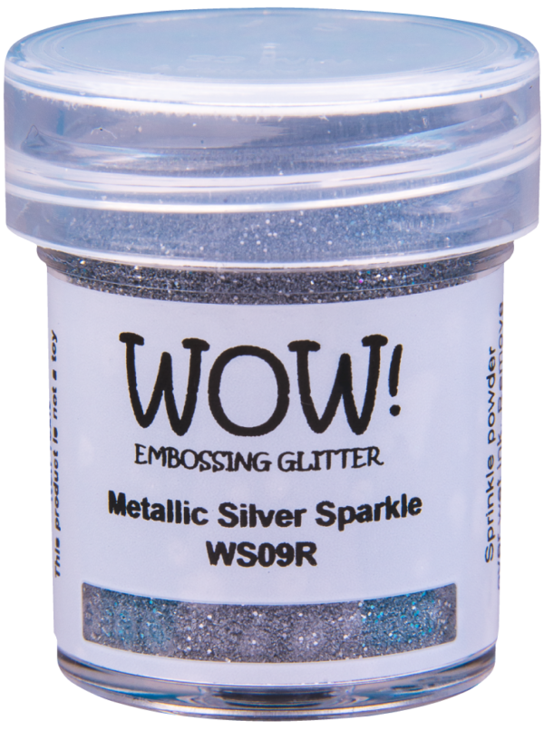 Wow Embossing Powder Metallic Silver Sparkle Regular