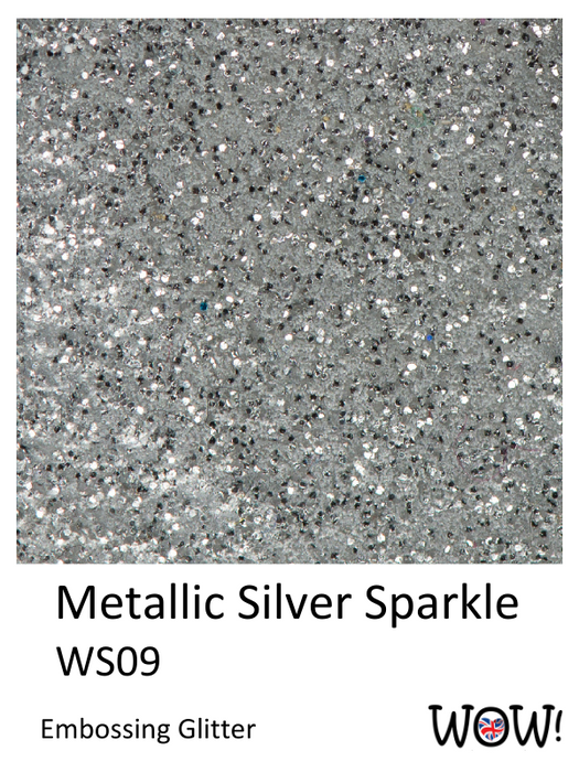 Wow Embossing Powder Metallic Silver Sparkle Regular