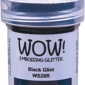 Wow Embossing Powder Black Glint Regular