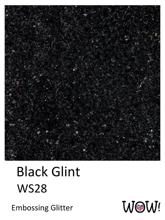 Wow Embossing Powder Black Glint Regular