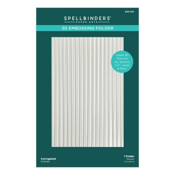 Spellbinders Corrugated 3D Embossing Folder