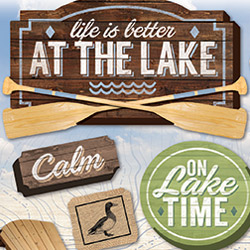 PAPER HOUSE CARDSTOCK STICKER AT THE LAKE