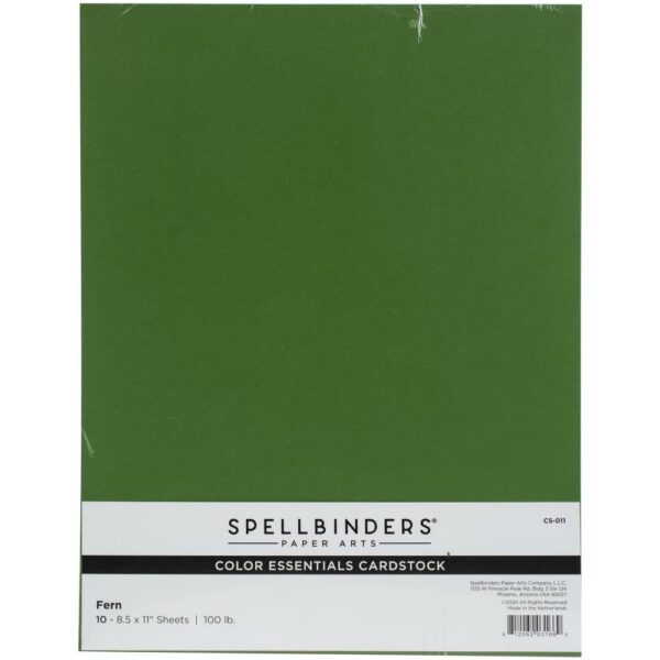 SPELLBINDERS 8.5X11 FERN CARDSTOCK