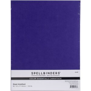 SPELLBINDERS 8.5X11 ROYAL AMETHYST CARDSTOCK